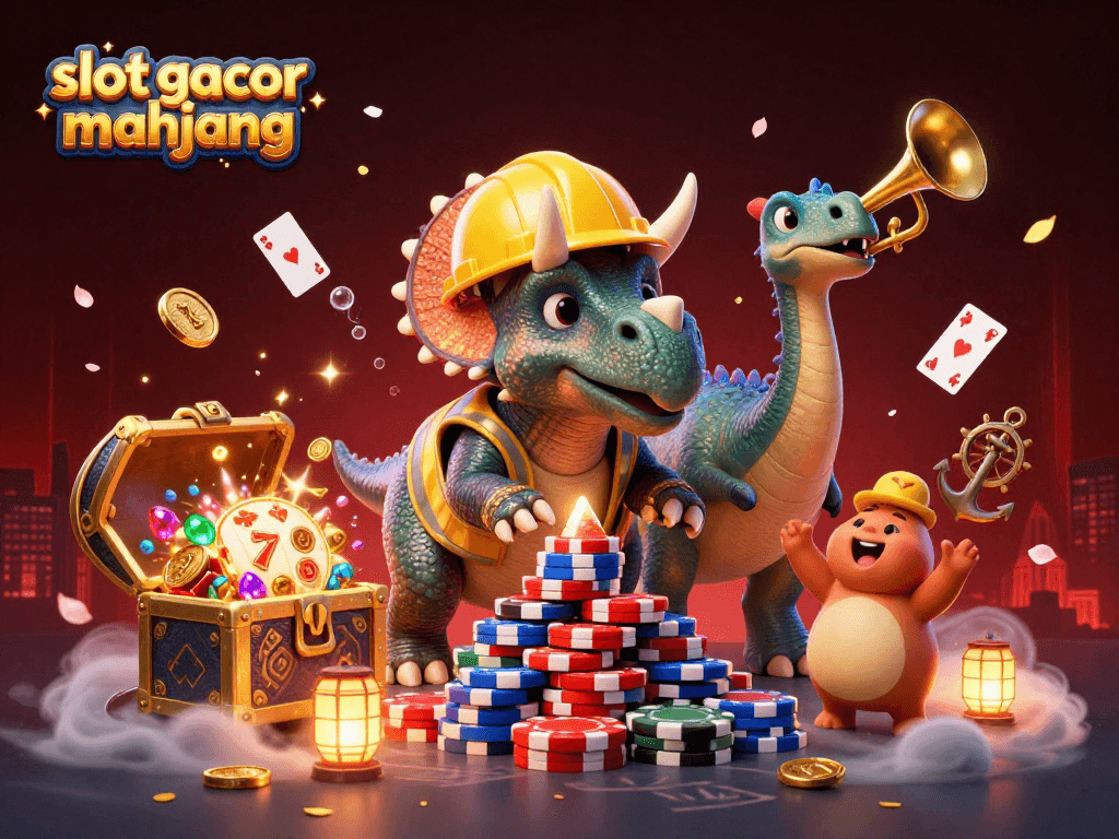 Experience the excitement of slot gacor mahjong with vibrant casino characters amidst stunning graphics.