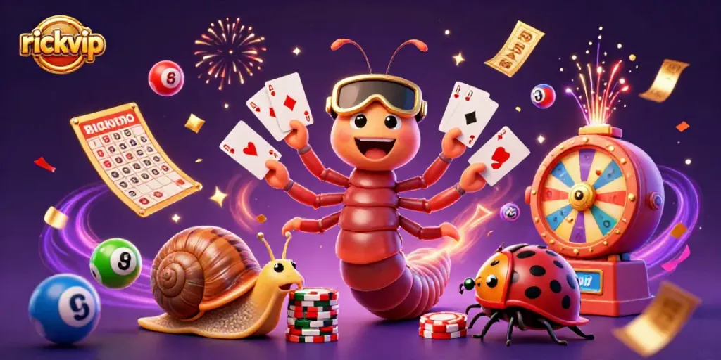 Experience thrilling gameplay at rickvip with exciting character interactions and colorful gambling elements.