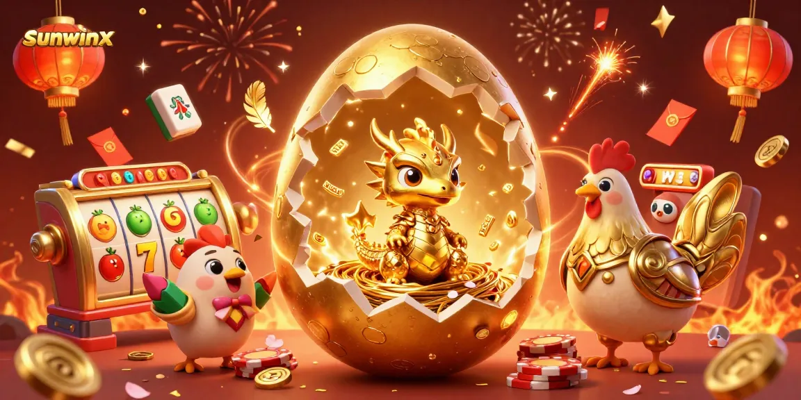 Engage with sunwinx's thrilling gaming scene featuring a colossal golden dragon and vibrant slots.